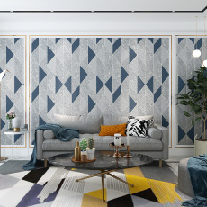 Велюровые обои 加厚意大利风格壁纸麂皮绒面轻奢家用电视背景墙无纺布墙纸送胶水