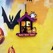 Mặt dây chuyền thẻ Halloween Bí ngô treo Đồ dùng trang trí Halloween Mẫu giáo Cảnh vải treo tường - Sản phẩm Đảng / Magic / Hiệu suất