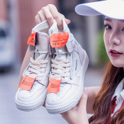 Hip-hop cao giúp nữ sinh viên hoang dã 2018 mùa hè mới giản dị giày trắng Hàn Quốc street dance canvas giày net đỏ