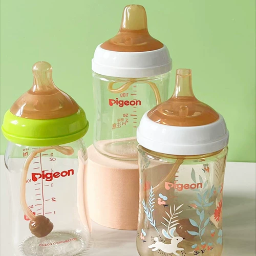 Pigeon, антибактериальная детская бутылочка для кормления, трубочка, стакан, аксессуар для бутылочек, широкое горлышко