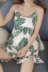 Với ngực pad đồ ngủ nữ mùa hè dây đeo Hàn Quốc phiên bản của ngọt ngào dễ thương sexy không tay mới vest hai mảnh phù hợp với dịch vụ nhà Bộ Pajama