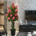 Cây mô phỏng cây hoa hồng chậu cây lớn màu xanh lá cây phòng khách sàn trưng bày hoa giả nhựa hoa cưới hoa anthurium - Hoa nhân tạo / Cây / Trái cây bình hoa giả đẹp Hoa nhân tạo / Cây / Trái cây