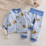 Детская стеганая куртка, детские штаны, пуховик, вкладыш для новорожденных, раздельная униформа, удерживающий тепло осенний демисезонный комплект, 0-3 лет