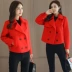 Áo khoác len ngắn nữ 2018 mới mùa thu áo khoác ngắn phiên bản Hàn Quốc của áo khoác len mỏng - Áo Hàn Quốc Áo Hàn Quốc
