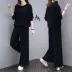 Xuân 2018 phiên bản Hàn Quốc mới của áo sơ mi rộng mỏng rộng rãi + quần ống rộng hai bộ đồ vest nữ thường ngày các kiểu áo sơ mi sọc nữ đẹp Mùa xuân