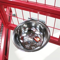 Бассейн для собак из нержавеющей стали висят собачья миска вода миска для домашних животных кастрюли на клетку корм для собак горшок кошка кошачья миска