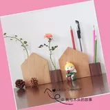 Вставка ручки [цветочная вставка] черный ореховый деревянный держатель из ручки с твердым деревом.