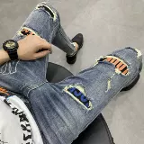 Пластырь, трендовые летние джинсы, облегающий крой