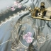 Thêu tinh tế 60 bông dài chủ yếu cotton bốn mảnh phong cách cung điện Mỹ Bộ đồ giường Pháp sáu mảnh - Bộ đồ giường bốn mảnh