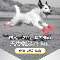 Носки для животных 美国pawz狗狗鞋子泰迪一套4只比熊小中大型犬不掉脚套宠物狗雨鞋