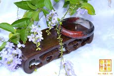 Ювелирный камень 桂林龙胜鸡血玉 手镯手链 黑地红黄金玉a货 送礼收藏访友款t0033