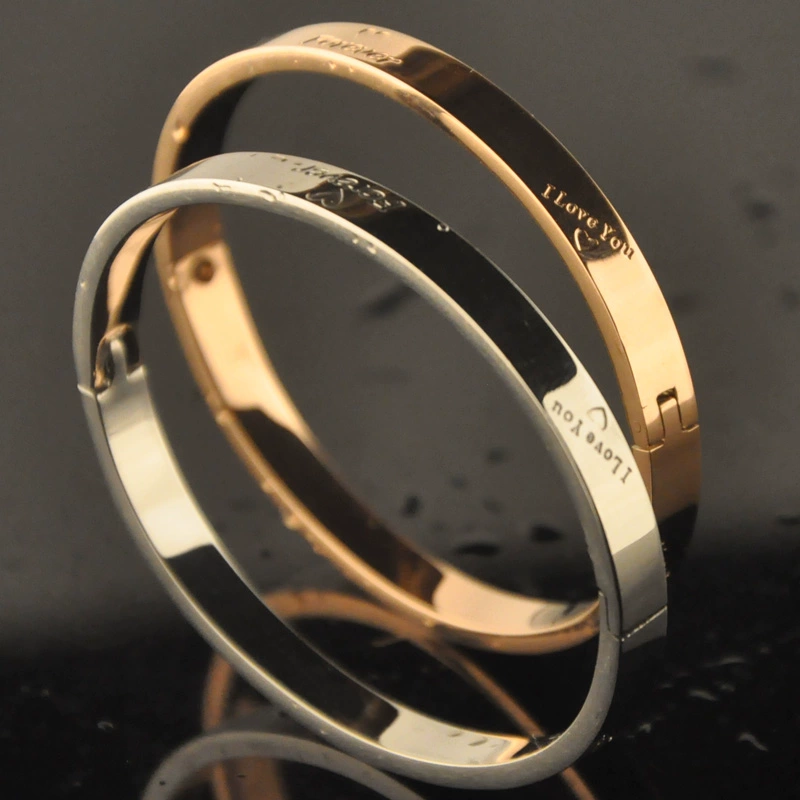 Lovers Bracelet Một cặp trang sức chữ nam và nữ trang sức đơn giản cho bạn gái - Vòng đeo tay Cuff