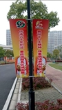 Пере реклама уличной светильники с высокой точкой от горячей передачи экраны уличный флагшпп флаг -шпиль