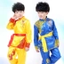 Trẻ em của võ thuật trang phục biểu diễn quần áo hiệu suất quần áo thực hành quần áo mùa thu và mùa đông dài tay áo Taiji Kung Fu cạnh tranh đào tạo Wufu shop quần áo trẻ em gần đây Trang phục