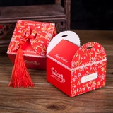 2021 Новая сахарная коробка пастырская свадебная свадебная коробка Creative Wedding Carton Личная свадебная свадебная коробка конфеты