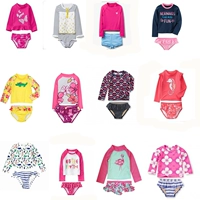 GYMBOREE Golden Baby JJ Girls Áo dài tay Chia áo tắm Kem chống nắng Rose Red Love Sailing Spot 3-1 quan ao tre em