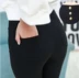 Mùa xuân và mùa hè sinh viên quần âu Hàn Quốc phiên bản của bó sát cao eo mỏng giảm béo hoang dã chân đen của phụ nữ xà cạp triều quần ren mặc váy Quần tây thường