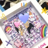 Трехмерная фоторамка на день Святого Валентина для влюбленных, DIY, делается под заказ, подарок на день рождения