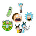 Rick và morty geek ác vui vẻ huy hiệu Rick và Moti cá tính phóng đại hợp kim trâm - Trâm cài ghim cài áo vest Trâm cài