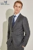 Mùa xuân và mùa thu Tin tức mới Phù hợp với chim phù hợp với nam giới Slim Wool Half Line Lining Kẻ sọc chuyên nghiệp - Suit phù hợp Suit phù hợp