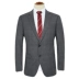 Mùa xuân và mùa thu Tin tức mới Phù hợp với chim phù hợp với nam giới Slim Wool Half Line Lining Kẻ sọc chuyên nghiệp - Suit phù hợp Suit phù hợp