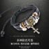 Chữ thập nam vòng tay nam Hàn Quốc phiên bản của dòng cá tính Nhật Bản và Hàn Quốc đơn giản thanh niên sinh viên hoang dã đồ trang sức retro vòng tay đá thạch anh Vòng đeo tay Clasp
