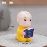 Микро -сальдовый орнамент DIY DECUVULATION DECOULATION KUNG FU SMAL MONK KEY Подвеска Bonsai Маленькое украшение пластиковые ремесла