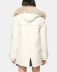 Quần áo mùa đông Aige hoang dã giản dị mỏng trắng trùm đầu sừng khóa bông quần áo bông - Bông áo khoác đại hàn nữ Bông
