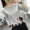 Mùa xuân Hàn Quốc cô gái áo cotton dài tay áo thun nữ nhỏ áo sơ mi mùa thu mặc học sinh t máu lỏng quần áo - Áo phông