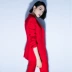 Red CV chuyên nghiệp phù hợp với nữ Hàn Quốc phiên bản là mỏng thời trang đẹp trai phù hợp với chiếc áo khoác nhỏ phù hợp với quần hai bộ làn sóng mới