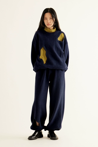 CONP 22aw Bitten Stweater червя -Серри O -Sweaters