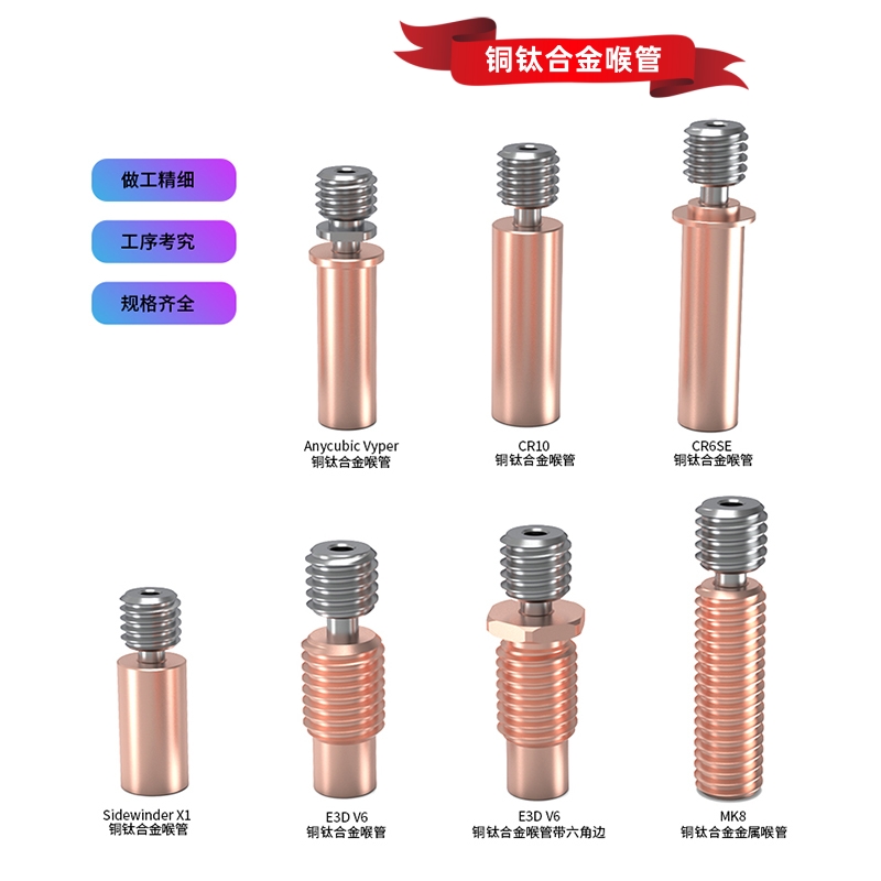 máy in kỹ thuật số 3D máy in họng E3Dv6/Voron lục giác hợp kim titan lưỡng kim họng chịu mài mòn và chịu nhiệt độ cao DIY phụ kiện may in kho a3 máy photo văn phòng