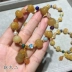 Vòng tay topaz tự nhiên cũ Bí ngô hạt vòng tay nữ trang sức tự nhiên pha lê quà tặng tự làm thiết kế thủ công