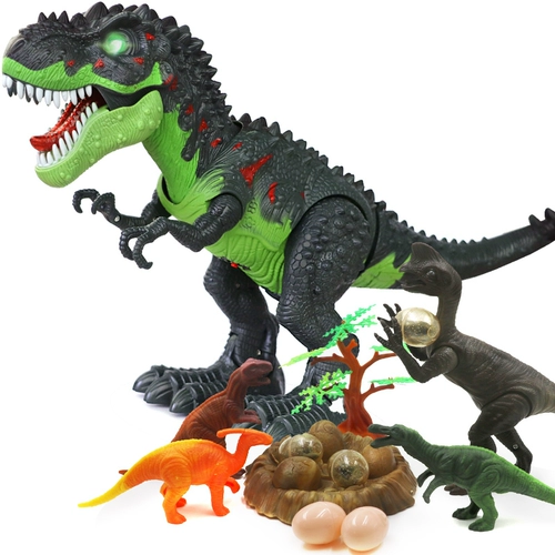 Большой электрический динозавр, модель животного, игрушка, тираннозавр Рекс, дистанционное управление