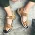 2018 mới của Việt Nam giày dép nam mùa hè của nam giới dép kích thước lớn Bao Đầu dép đi bộ đường dài ngoài trời va chạm dép