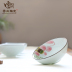 Vẽ bằng tay Kung Fu Teacup Cốc sứ màu xanh và trắng 笠 Cup 笠 Master Cup Cup Trà đơn Cup Set Bộ ấm trà Jianye Tea Bowl - Trà sứ bình giữ nhiệt pha trà Trà sứ