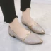 Giày thấp giày đơn đặt chân lười biếng giày phẳng với đôi giày của phụ nữ 2018 mùa xuân mới giày nữ hoang dã nhỏ chỉ giày thủy triều