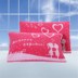 Gối khăn bông dày chất liệu cổ điển jacquard terry gối khăn bông trực tiếp duy nhất cặp đôi dễ thương màu tím - Khăn gối khăn gối Khăn gối