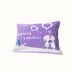 Gối khăn bông dày chất liệu cổ điển jacquard terry gối khăn bông trực tiếp duy nhất cặp đôi dễ thương màu tím - Khăn gối khăn gối Khăn gối