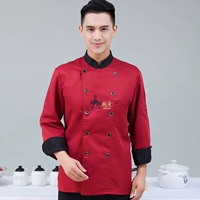 Красный топ с длинными рукавами