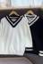 2019 mới mùa xuân áo len dệt kim cổ chữ V lớn nam và nữ lỏng lẻo học sinh Hàn Quốc áo khoác gió bf Harajuku thủy triều - Cặp đôi áo len