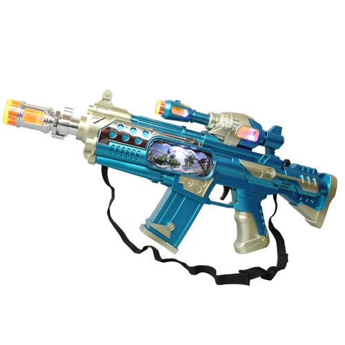 Электрический музыкальный детский игрушечный пистолет со светомузыкой для мальчиков, подарок на день рождения, 3-6 лет