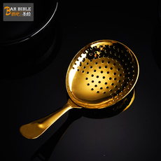 Фильтр для льда 酒吧圣经调酒不锈钢鞠丽普滤冰器皇冠滤冰器网勺过滤器勺子滤冰器