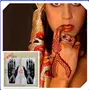 Các nhà sản xuất bán xăm tay Ấn Độ hand painted Hannah Henna tattoo body painting bán vĩnh viễn mẫu template hình dán xăm mini