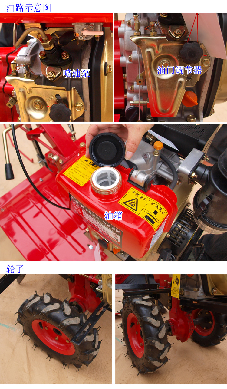 微耕机高压油泵安装图片