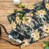 Bắc Âu Mỹ Mục Vụ Flower Ou ins bữa ăn đơn giản phương Tây pad coaster mat cách nhiệt pad thảm thảm bàn trà - Khăn trải bàn khăn trải bàn caro Khăn trải bàn