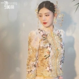 Аксессуар для волос для невесты, комплект подходит для фотосессий, аксессуары, коллекция 2021, китайский стиль