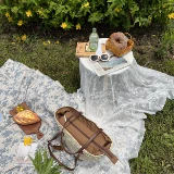 Плетеная пляжная вместительная и большая сумка на одно плечо, изысканный стиль