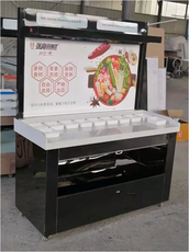Приправы станции 商用火锅店自助蘸料台大理石冷藏调料台麻辣烫小料台海底捞酱料台
