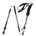 Mát mẻ carbon trekking cực gấp sợi carbon khóa 5 phần siêu nhẹ siêu ngắn telescopic mía điều chỉnh với gói thanh gậy leo núi Gậy / gậy